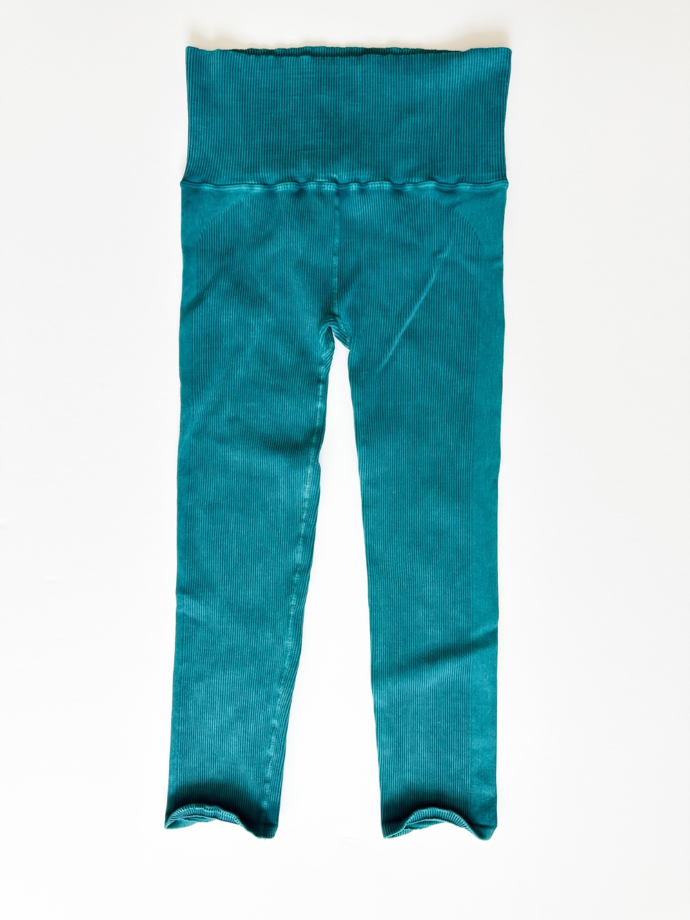 Free People Movement Women’s Teal Ribbed Matching Bra/Leggings Set - Size XLArge - Picture 6 of 9